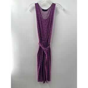 Weekend Max Mara Women’s Purple White Tie Sleeveless Sheath Dress Size Medium